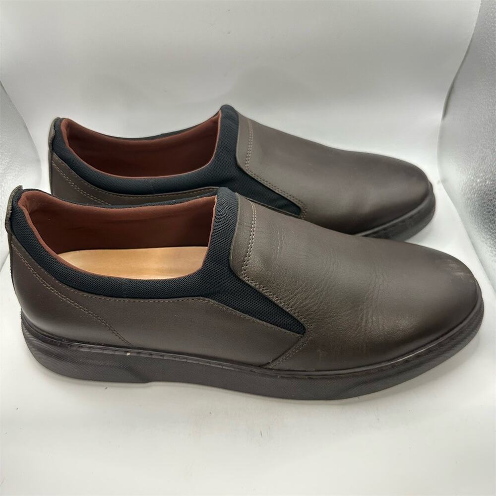 Samuel Hubbard Flight Dark Brown Leather Slip On Shoes | Men's Size 12 US | EUC